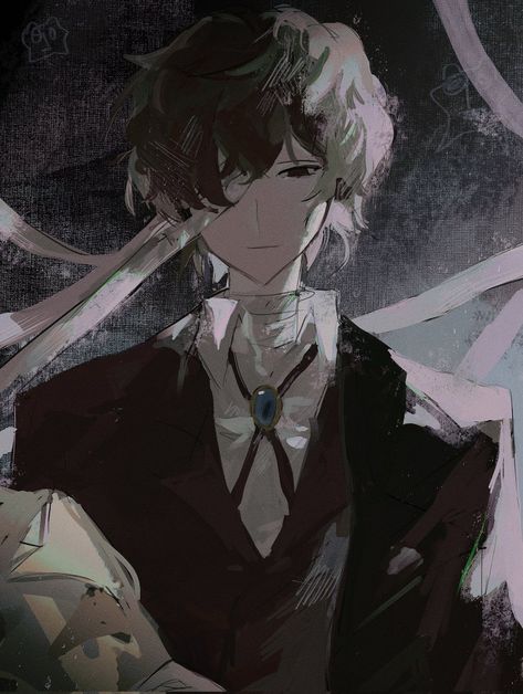 Disaccosiation Art, Port Mafia Dazai Fanart, Dazai 15 Fanart, Dark Calm Aesthetic, Dazai Osamu 15, Bsd Dazai Fanart, Dazai Fanart, Final Fantasy Funny, Dazai Osamu Anime