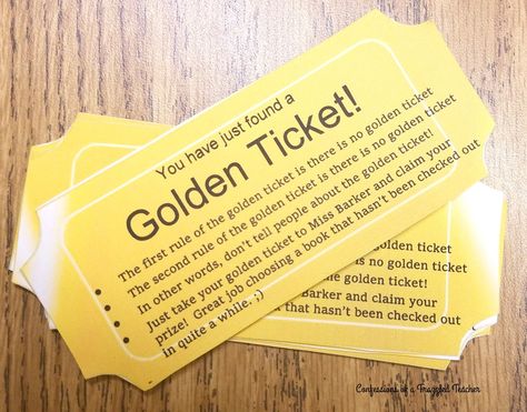 Golden Ticket for a Read-a-thon - what a fun idea! Library Contests, Read A Thon, Passive Programs, Family Literacy, Importance Of Reading, Library Book Displays, Book Bins, Library Boards, Library Activities