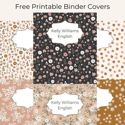 Free Printable Binder Covers - Download over 100 binder cover files – Chicfetti Nursing Binder Covers Free Printables, Binder Divider Aesthetic, Free Printable Binder Covers, Editable Binder Covers Free, Aesthetic Binder, Binder Covers Free, Binder Cover Templates, Binder Covers Printable, Binder Dividers