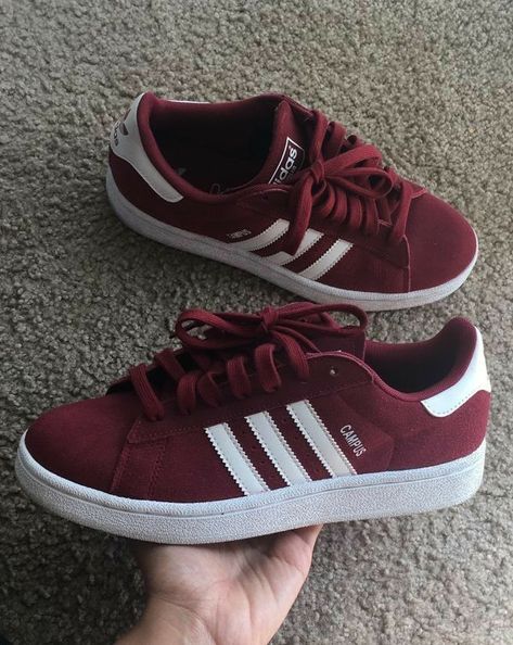 Shoes For Girls, Adidas Campus, Wine Color, Adidas Gazelle Sneaker, Red Adidas, Adidas Samba Sneakers, Trendy Sneakers, Sneakers Men Fashion, Adidas Gazelle