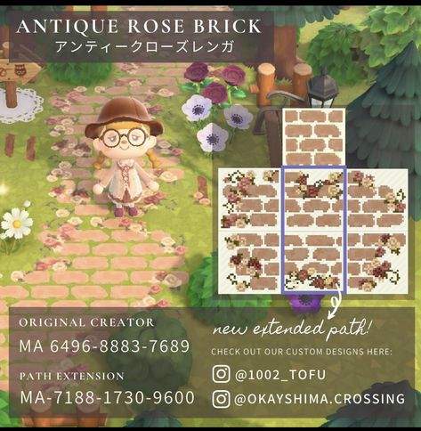 Cottagecore Animal Crossing, Motif Acnl, Acnh Cottagecore, Animal Crossing 3ds, Ac New Leaf, Animal Crossing Guide, Animal Crossing Qr Codes Clothes, Animal Crossing Wild World, Path Design