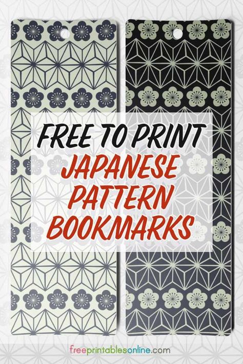 Japanese Bookmark, Sashiko Tutorial, Paper Patterns Design, Japanese Quilt Patterns, Sashiko Stencils, Asian Quilts, Bookmark Design, Japanese Designs, Sashiko Pattern