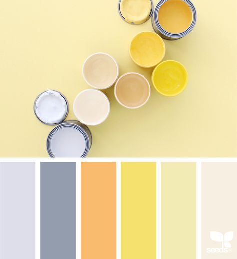 Citron Color Palette, Yellow Pantone Colour Palettes, Colours That Go With Yellow, Pale Yellow Color Palette, Lemon Color Palette, Teaselwood Design, Design Seeds Color Palette, Seeds Color Palette, Seeds Color