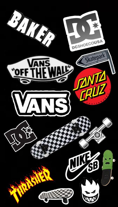 Skateboard Brands Logo, Streetwear Stickers, Skate Wallpaper, Vans Wallpaper, Benfica Wallpaper, Streetwear Logo, Sneakers Wallpaper, The Weeknd Poster, Skate Stickers