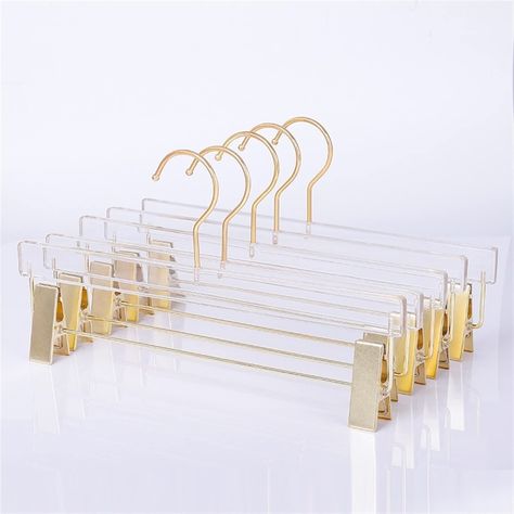 Pants Organization, Skirt Trousers, Pants Hanger, Gold Hangers, Skirt Hangers, Wholesale Roses, Suit Hangers, Hanger Clips, Pant Hangers