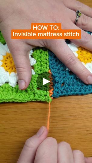 Crochet Attaching Squares, How To Attach Crochet Squares, Granny Square Attaching, How To Attach Granny Squares, Attaching Granny Squares Together, Attach Granny Squares Together, How To Attach Granny Squares Together, Pixel Blanket, Crochet 101