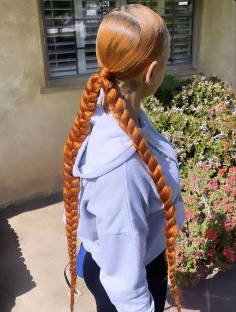 Ginger Braid Ponytail, Braid Ponytail, Sleek Ponytail Hairstyles, Braids Hairstyles Pictures, Braided Cornrow Hairstyles, Braided Ponytail Hairstyles, Curly Hair Styles Easy, Slick Back, Slicked Back Hair