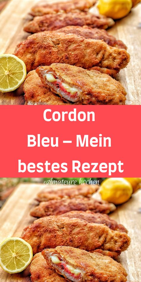 Weiner Schnitzel, Cordon Bleu Recipe, Cordon Blue, Meat, Chicken, Quick Saves