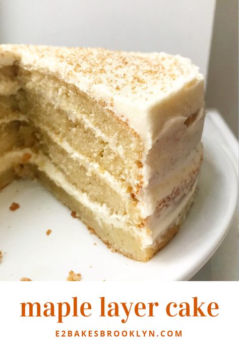 Maple Cake, Maple Recipes, Maple Syrup Recipes, Thanksgiving Cakes, Layer Cake Recipes, Savory Cakes, Recipes Cake, Cake Tasting, Round Cake Pans