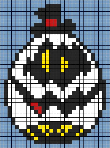 Hazbin Hotel Crochet Pattern, Hazbin Hotel Pixel Art Grid, Hazbin Hotel Cross Stitch, Hazbin Hotel Perler Bead Patterns, Hazbin Hotel Crochet, Hazbin Hotel Perler Beads, Hazbin Hotel Pixel Art, Alpha Patterns Pixel Art, Modele Pixel Art