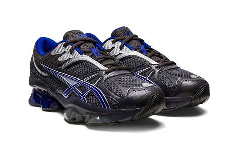 Kiko Kostadinov ASICS GEL-QUANTUM ZIENTZIA Black Blue | Hypebeast Kiko Kostadinov Asics, Asics Gel Quantum, Kiko Kostadinov, Blue Gel, Marathon Running Shoes, Mens Outfit Inspiration, Blue Heels, Running Shoes Sneakers, Asics Gel