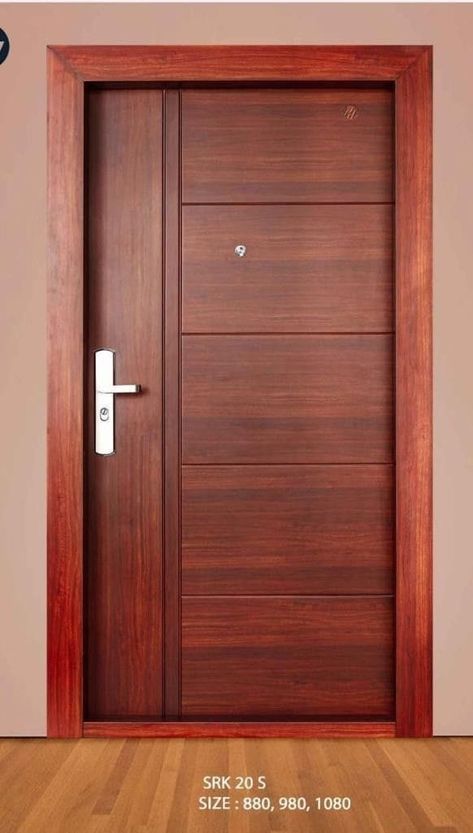 Door designing ideas Veneer Door Design With Groove, Modern Wooden Doors Interior, Bed Room Doors New, Wooden Bedroom Doors Modern, Modern Wooden Doors Bedrooms, Wooden Single Main Door Design, Maindoors Design, Main Door Frame Design, Single Door Design Front Entry