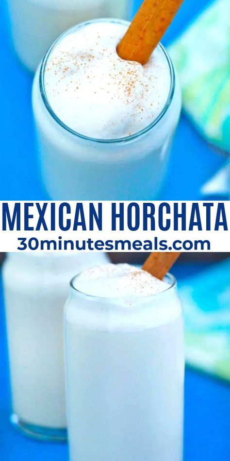 Horchata Recipe Mexican, Mexican Horchata, Fiesta Recipes, Horchata Recipe, Fun Party Drinks, Southwestern Recipes, Minute Rice, Christmas Drink, Mexican Christmas