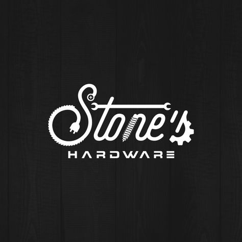 Urban "man-cave" hardware store | Logo design contest Hardware Logo Design Ideas, Hardware Store Branding, Handyman Branding, Hardware Store Logo, Hardware Logo Design, Shop Logo Design Ideas, Industrial Logo Design, Welding Logo, Store Logo Design