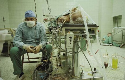 Dr. Religa monitors his patient's vitals after a 23 hour long heart transplant surgery. Heart Surgeon, Powerful Pictures, Joey Ramone, Heart Surgery, Faith In Humanity Restored, Vital Signs, Powerful Images, In The Corner, We Are The World