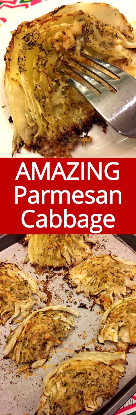 These roasted cabbage wedges are amazing! You just can't go wrong with garlic and Parmesan! Perfect keto and low-carb side dish! Parmesan Cabbage, Keto Cabbage Recipe, Pesto Chicken Breast, Keto Cabbage, Cabbage Wedges, Roasted Cabbage Wedges, Cabbage And Sausage, Roasted Cabbage, Cabbage Casserole