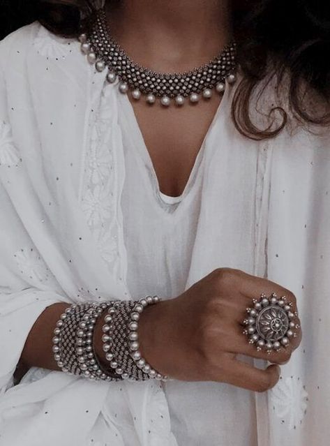 Oxidized Jewelry Navratri Jewellery, Jewellery Shoot, Oxidized Jewellery, Navratri Collection, Silver Jewelry Accessories, Oxidised Silver Jewelry, Antique Jewellery Designs, Bridal Accessories Jewelry, Silver Jewellery Indian