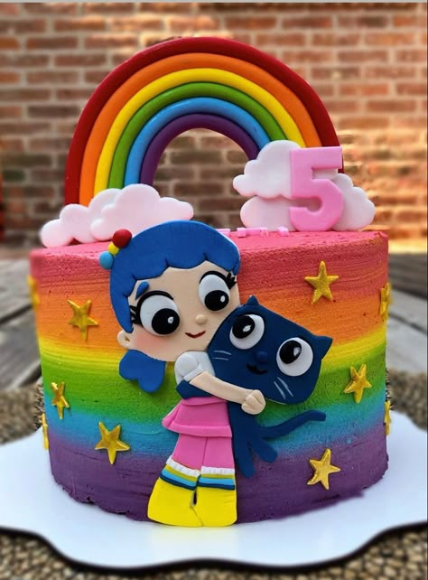 True And Rainbow Kingdom Cake, True Rainbow Kingdom Birthday Cake, True The Rainbow Kingdom, True Birthday Cake, True And Rainbow Kingdom Birthday Party, True And The Rainbow Kingdom Birthday Party Ideas, Rainbow Ruby Birthday Theme, True Birthday Party Ideas, Rainbow Ruby Cake