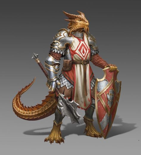 Dragonborn Artificer, Gold Dragonborn, Dragonborn Paladin, Dnd Paladin, Dnd Dragonborn, Dungeons And Dragons Classes, Fantasy Races, Dungeons And Dragons Characters, D&d Dungeons And Dragons