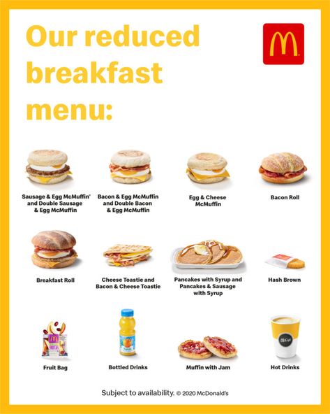 Mcdonald’s Breakfast, Bacon Oatmeal, Mcdonalds Breakfast Menu, Mcdonald's Breakfast, Sausage And Egg Mcmuffin, Sausage Mcmuffin, Pancake Sausage, Vegan Mcdonalds, Breakfast Calories