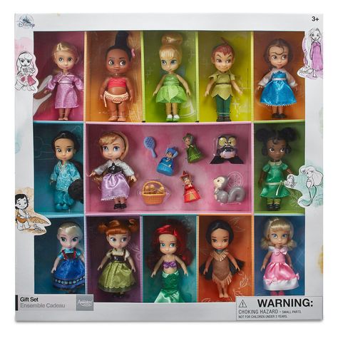 Disney Animators' Collection Mini Doll Gift Set - 5'' Disney Animators Collection Dolls, Disney Store Toys, Disney Barbie Dolls, Snow White Doll, Disney Princess Toys, Disney Animator Doll, Disney Animators, Disney Animators Collection, Disney Princess Dolls