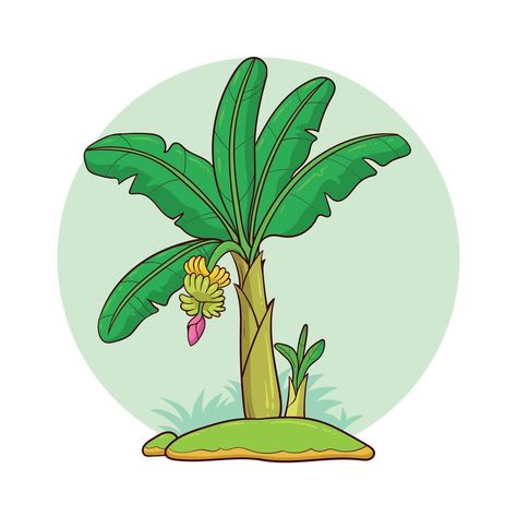 hand drawn banana tree Banana Trees Drawing, Banana Plant Drawing, Banana Tree Drawing, Tree Cartoon Images, Leaf Drawing Easy, Tree Drawing For Kids, Banana Crafts, Tree Drawing Simple, Happy Thanksgiving Pictures