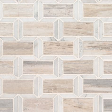 Patterned Wall Tiles, Tiles Direct, White Marble Tiles, Geometric Floor, Mosaic Wall Tiles, Marble Mosaic Tiles, Geometric Tiles, Brick Patterns, Custom Tiles