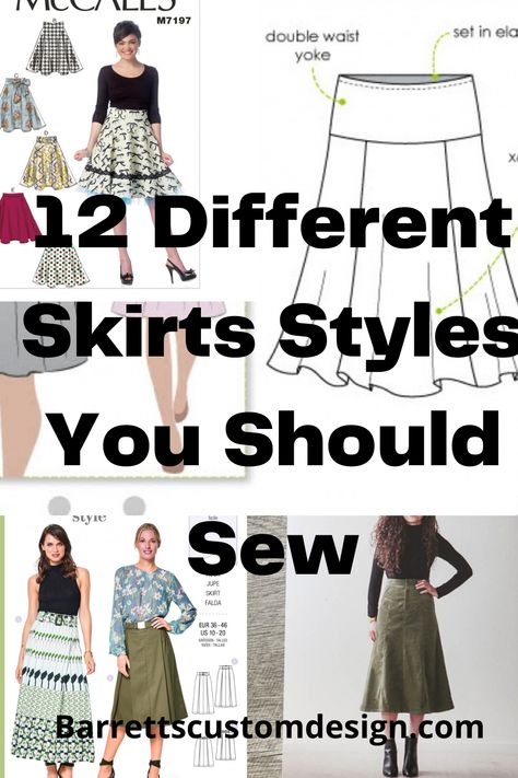 Thick Skirt Pattern, Sewing Patterns For Skirt, Skirt Variations Pattern, How To Sew Midi Skirt, Easy A Line Skirt Pattern, Easy Sew Skirts For Women, Easy Skirts To Sew Free Pattern, A-line Skirt Pattern, A Line Skirt Pattern Free How To Make