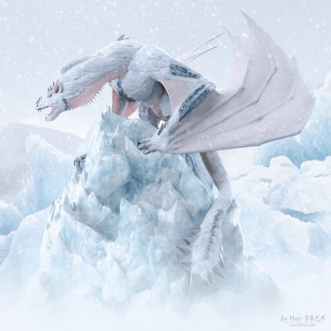 Snow Artwork, Baby Dragon Art, Snow Dragon, Snow Animals, Dragon Artwork Fantasy, Dragon City, Pet Dragon, Creature Artwork, Planets Art