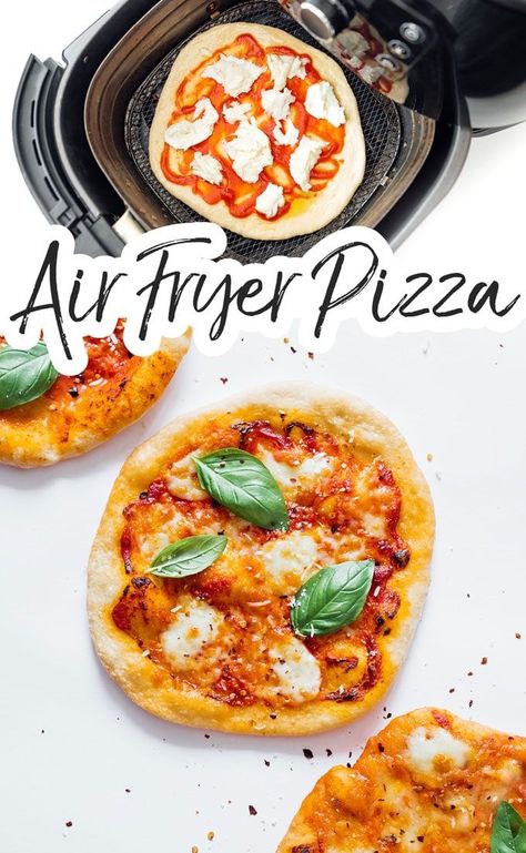 Airfryer Pizza Recipes, Airfryer Vegetarian, Pizza Airfryer, Cosori Recipes, Airfryer Pizza, Air Fryer Pizza, Homemade Pizza Recipe, Vegetarian Pizza Recipe, Dinner Pizza