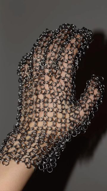 GENEVIEVE the Label on Instagram: "the chainmail glove   made with stainless steel wire" Chainmail Glove, Chainmail Jewelry, True Blood, Chain Mail, Stainless Steel Wire, The Label, Gloves, Stainless Steel, Chain