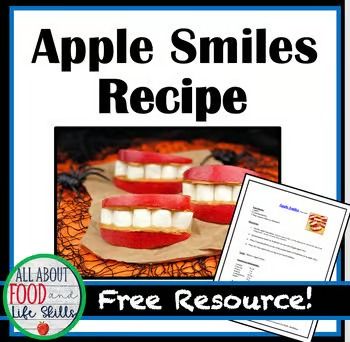 Apple smiles | TPT Apple Smiles, Free Resources, Teachers Pay Teachers, Educational Resources, Apples