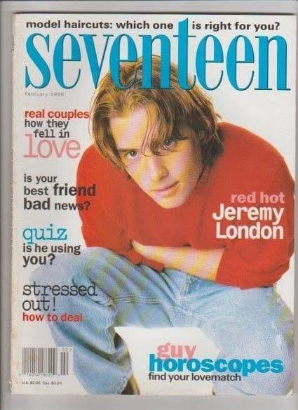 Seventeen Magazine Covers, Jeremy London, Model Haircut, London February, Matthew Lawrence, Childhood Memories 80s, Teenage Wasteland, Girls Magazine, Teen Magazine