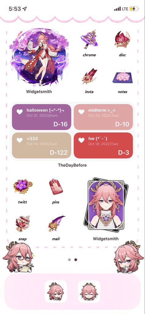 Yae Miko Homescreen Layout, Homescreen Layout Genshin, Genshin Homescreen Ideas, Genshin Ios Layout, Yae Miko Homescreen, Genshin Impact Layout, Genshin Phone Layout, Genshin Homescreen Layout, Genshin Impact Homescreen