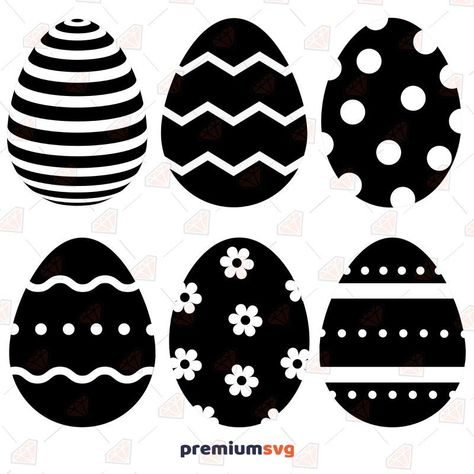 Black Easter Eggs, Black And White Easter Eggs, Easter Egg Silhouette, Easter Egg Patterns, Easter Egg Vector, Easter Gift Card Holder, Aesthetic Lines, Easter Bunny Treats, Egg Vector