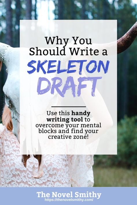 I’m taking on the NaNoWriMo challenge come November, and one of the main writing tools I plan to use is a skeleton draft. But what exactly are skeleton drafts, and—more importantly—should you write a skeleton draft of your own? Novel Revision, Writing Planning, Best Writing, Writer Tips, Creative Writing Tips, Writing Crafts, Book Report, A Skeleton, Writers Write