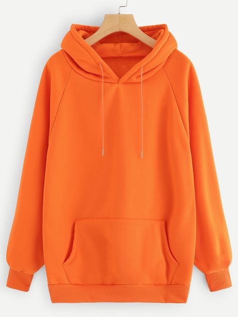 Solid Hoodie, Thermal Hoodie, Winter Typ, Orange Hoodie, Color Block Sweatshirt, Kangaroo Pocket Hoodie, Pocket Hoodie, Zip Up Hoodies, Drawstring Hoodie