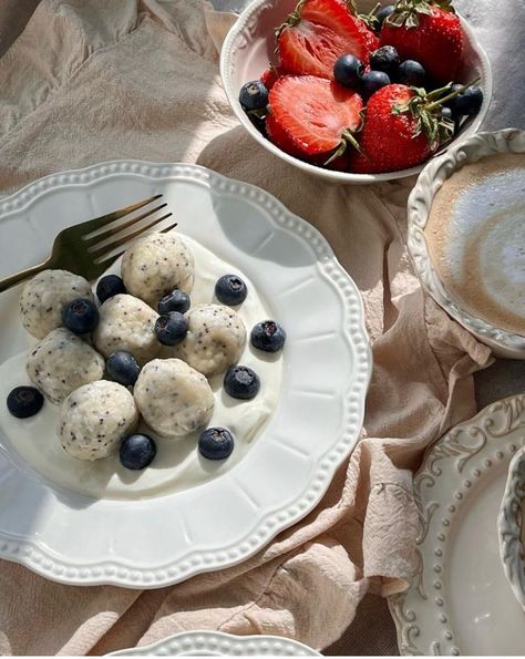 Add flair to your Sunday spread with elegant dinnerware. Click to shop now on Food52. Follow for more...credits-@alina.esty affiliate link Stuffed Dumplings, Unique Dinnerware, Ceramic Vintage, Unique Desserts, Poppy Seeds, Cooking Essentials, Porcelain Plates, Food 52, Cottage Cheese