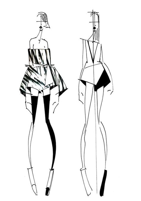 Sketches Book, Fashion Design Inspiration, Model Sketch, Fashion Design Sketchbook, Fashion Sketchbook, Fashion Illustration Sketches, Fashion Figures, Illustration Fashion Design, Fashion Art Illustration