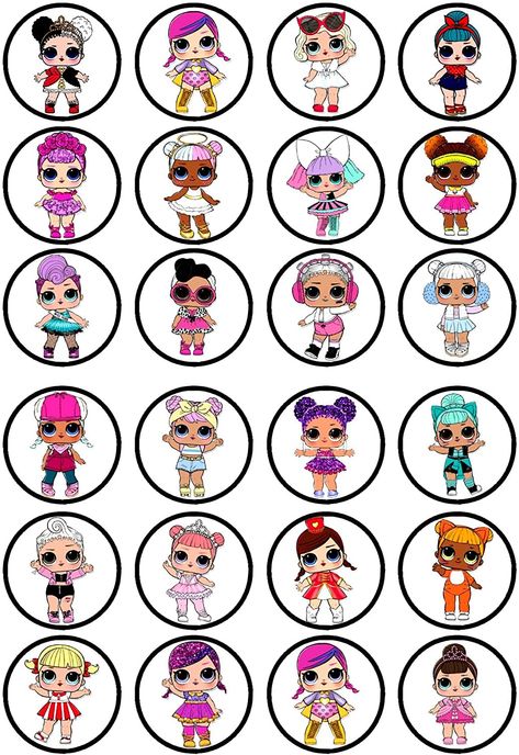 Lol sorpresa muñecas troquelada Disco de Cupcake – tarjeta de oblea comestibles decoración para tarta, Stand Up: Amazon.es: Hogar Lol Doll Cake, Suprise Birthday, Cupcake Toppers Free, Doll Birthday Cake, Penanda Buku, Lol Surprise Dolls, Edible Cupcake Toppers, Edible Paper, Doll Party