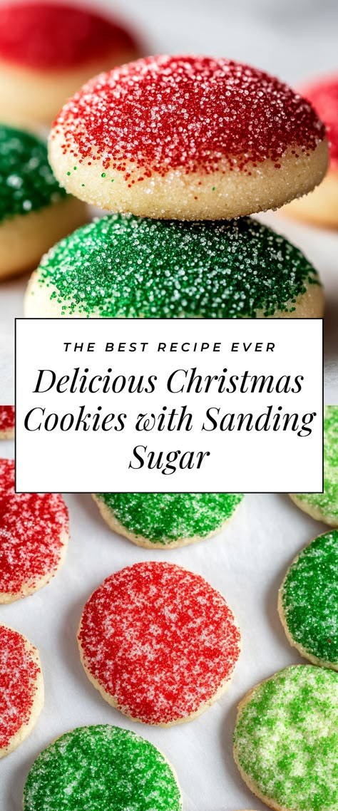 Image for Delicious Christmas Cookies with Sanding Sugar Sanding Sugar Cookies, Santa Sugar Cookies Decorated, Sand Tarts Cookies Recipe, Festive Christmas Cookies, Sand Tarts, Sanding Sugar, Delicious Christmas Cookies, Best Christmas Recipes, Cookies For Santa