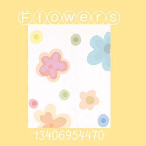 Bloxburg Decals Codes Wallpaper Danish Pastel, Bloxburg Picture Codes Pastel, Club Roblox Image Id Codes Wallpaper, Bloxburg Danish Pastel Decals, Flower Decals Bloxburg, Pink House Interior, Flowers Decal, Baby Room Decals, Picture Codes