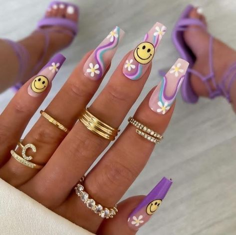 Trendy Manicure, Nails Beach, Beach Nail, Manicure Designs, Tropical Nails, Nail Drills, Colorful Nail Art, Nail Type, July Nails