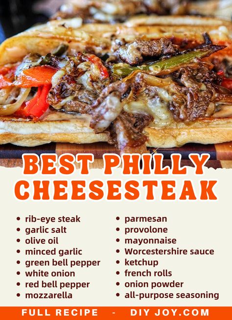 Philly Cheese Steak Panini, New York Philly Cheese Steak, Philly Cheese With Ground Beef, Philly Steak Sandwiches Recipe, Slow Cooker Philly Cheesesteak Recipes, Chipotle Philly Cheesesteak, The Best Philly Cheese Steak Recipe, No Bread Philly Cheese Steak, Bread For Philly Cheese Steak