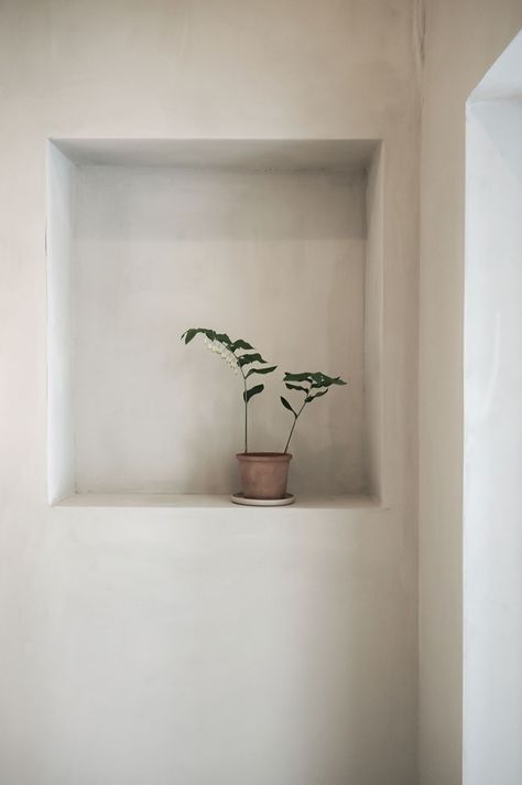 Wall Niche, Recessed Wall, Gorgeous Bedrooms, Interior Spaces, Interior Details, Potted Plants, Copenhagen, Interior And Exterior, Wellness Design