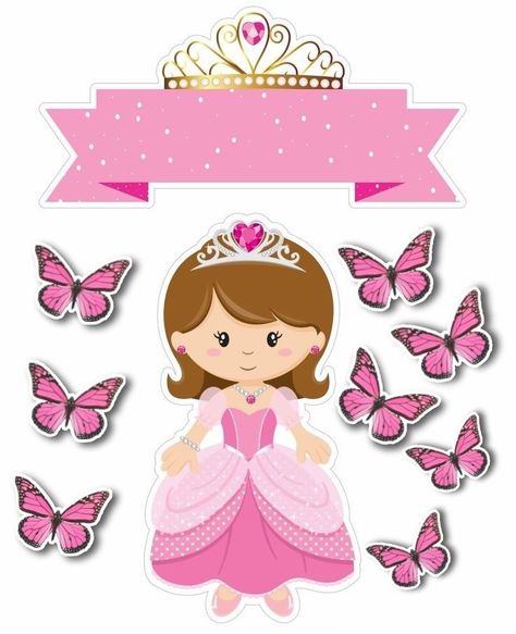 Photos On Cake Topper 2 299 Aurora Cake, Cake Topper Princess, Cake Princess, 6th Birthday Cakes, Sublimacion Ideas, Birthday Topper, 2 Birthday Cake, Cartoon Cake, Baby Stickers