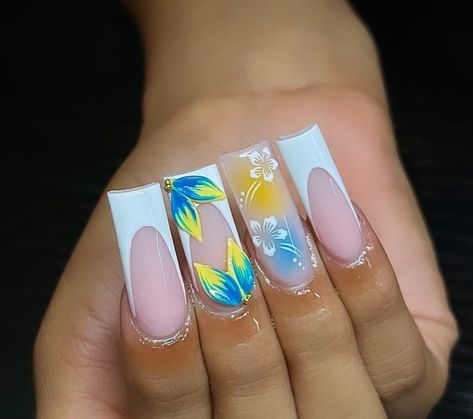 Gal Nails, Acrylic Toe Nails, Airbrush Nails, Drip Nails, Colored Acrylic Nails, French Acrylic Nails, Glow Nails, Long Acrylic Nails Coffin, Vacation Nails