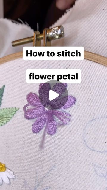 Elham | PDF patterns & Embroidery tutorials on Instagram: "🌸🪡 How to stitch flower petals 🪡🌸 Save this reel for later 💾 PDF pattern “Top 10 flowers” for 8” hoop with instructions and full video tutorial (35 min) Digital download contains 2 files: 1) Pattern to print for hoop 20cm(8”) 2) Guide detailed + link for YouTube video tutorial PDF pattern includes a lot of detailed information (26 pages with a lot of photos) about: 1. Embroidery supplies 2. Basic stitches 3. Pattern 4. Color scheme 5. How to finish 6. YouTube video link ( 3 videos) 7. And advices You can start this project, by preparing the supplies, printing the pattern, read the guide and watching the video tutorial. Download on my store - link in my bio @elhamaccessory Follow my page for more tutorials and tips @elh 10 Flowers, How To Stitch, Basic Stitches, Patterns Embroidery, Follow My Page, Embroidery Supplies, Pdf Patterns, Embroidery Tutorials, Flower Petals