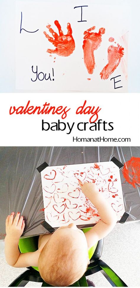 Two cute ideas your baby/toddler can make for Valentines Day! Valentines Toddler Painting, One Year Old Valentines Crafts, Valentines Crafts For Infants Daycare, Valentines Day Baby Crafts, Valentine’s Day Crafts For Babies, Infant Valentines Day Crafts, Baby Valentines Crafts, Valentines Day Crafts For Toddlers, Crafts Valentines Day