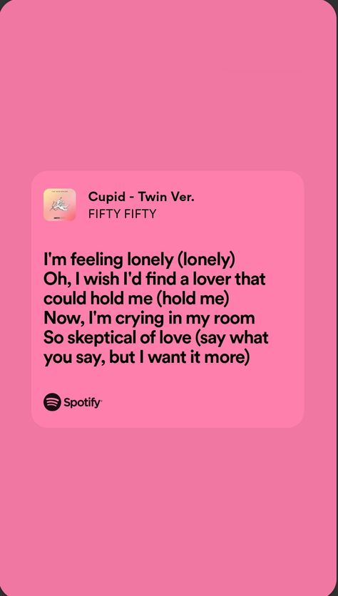 Cupid Fifty Fifty Lyrics Wallpaper, Kpop Love Lyrics, Kpop Trainee Daily Schedule, Cupid Fifty Fifty, Fifty Fifty Cupid, Kpop Trainee, Kpop Songs, Butterfly Quotes, Fifty Fifty